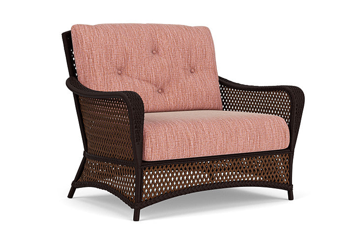 Lloyd Flanders - Grand Traverse Chair & A Half In Caramel Finish With Friendly Carnival Fabric - 713150362043 view 1