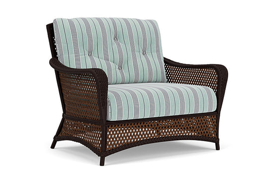 Lloyd Flanders - Grand Traverse Chair & A Half In Caramel Finish With Hansen Seaglass Fabric - 713150361926 view 1