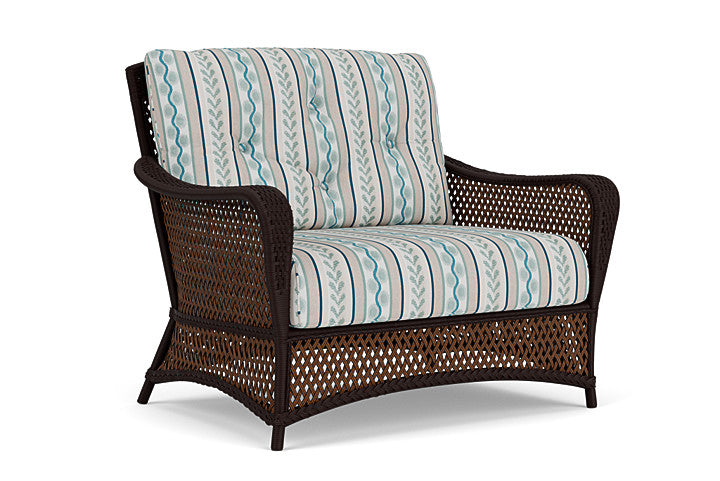 Lloyd Flanders - Grand Traverse Chair & A Half In Caramel Finish With Ilona Resort Fabric - 713150362069 view 1