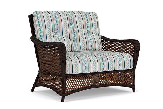 Lloyd Flanders - Grand Traverse Chair & A Half In Caramel Finish With Ilona Resort Fabric - 713150362069 view 1