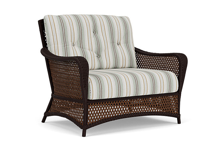 Lloyd Flanders - Grand Traverse Chair & A Half In Caramel Finish With Jansen Eucalyptus Fabric - 713150362061 view 1