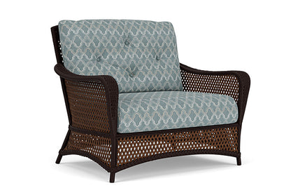 Lloyd Flanders - Grand Traverse Chair & A Half In Caramel Finish With Luna Mist Fabric - 713150362070 view 1