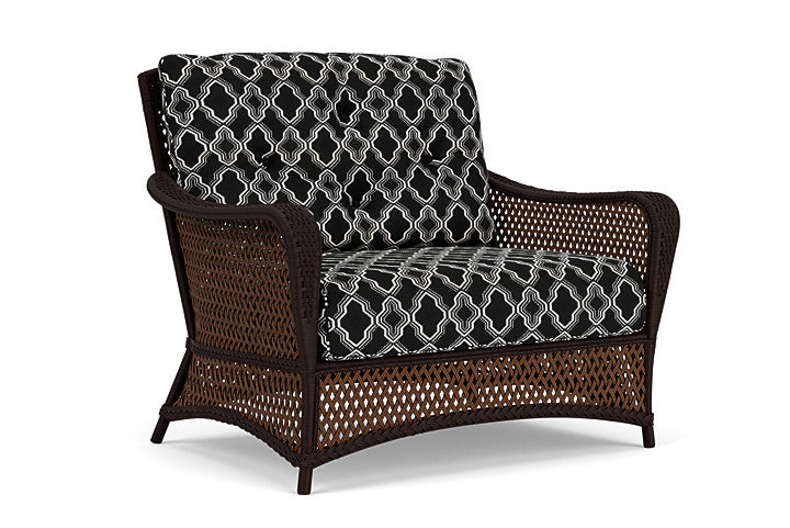 Lloyd Flanders - Grand Traverse Chair & A Half In Caramel Finish With Luna Onyx Fabric - 713150362071 view 1