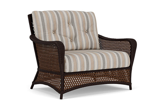 Lloyd Flanders - Grand Traverse Chair & A Half In Caramel Finish With Purveyor Pewter Fabric - 71315036146 view 1