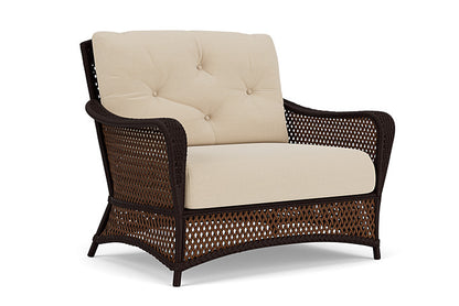 Lloyd Flanders - Grand Traverse Chair & A Half In Caramel Finish With Raindrop Almond Fabric - 713150362055 view 1