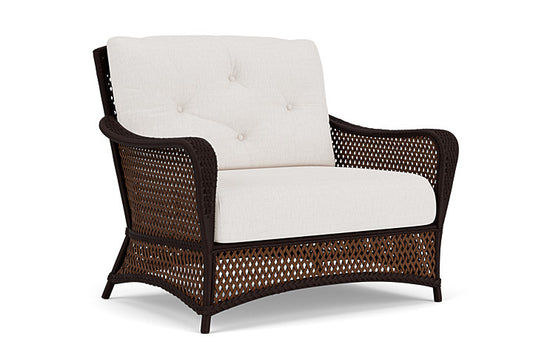 Lloyd Flanders - Grand Traverse Chair & A Half In Caramel Finish With Reflections Snow Fabric - 713150362014 view 1