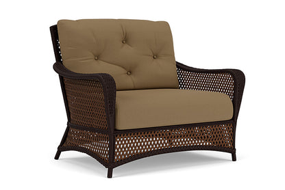 Lloyd Flanders - Grand Traverse Chair & A Half In Caramel Finish With Reflections Straw Fabric - 713150362053 view 1