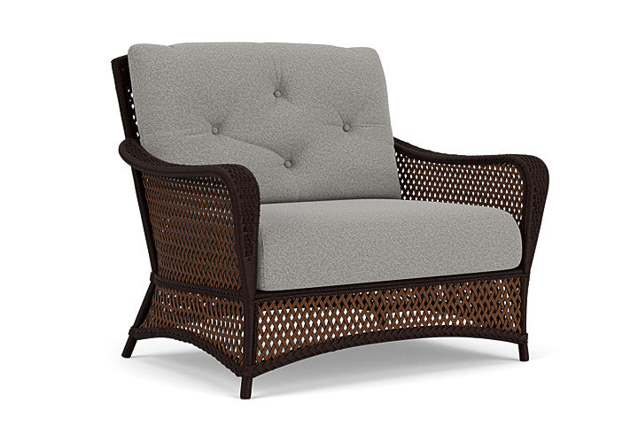 Lloyd Flanders - Grand Traverse Chair & A Half In Caramel Finish With Rumba Nickel Fabric - 713150362011 view 1