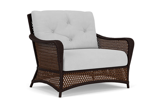 Lloyd Flanders - Grand Traverse Chair & A Half In Caramel Finish With Sandberg Dove Fabric - 713150362022 view 1
