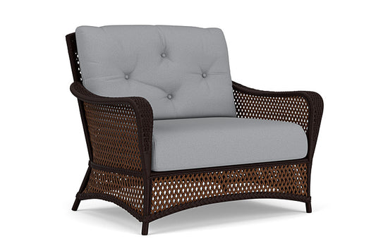 Lloyd Flanders - Grand Traverse Chair & A Half In Caramel Finish With Sandberg Pewter Fabric - 713150362029 view 1