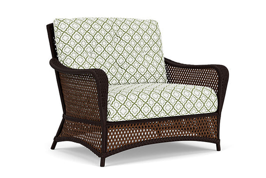 Lloyd Flanders - Grand Traverse Chair & A Half In Caramel Finish With Savannah Green Fabric - 713150362064 view 1
