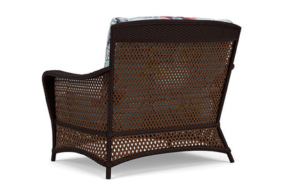 Lloyd Flanders - Grand Traverse Chair & A Half In Caramel Finish With Serena Floral Meadow Fabric - 713150362079 view 2