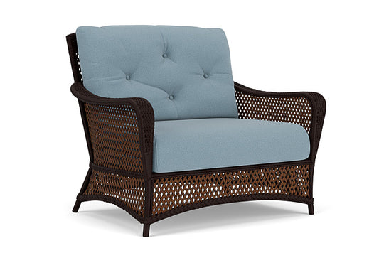 Lloyd Flanders - Grand Traverse Chair & A Half In Caramel Finish With Unearth Mist Fabric - 713150362068 view 1