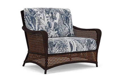 Lloyd Flanders - Grand Traverse Chair & A Half In Caramel Finish With Wayfarer Mist Fabric - 713150362074 view 1