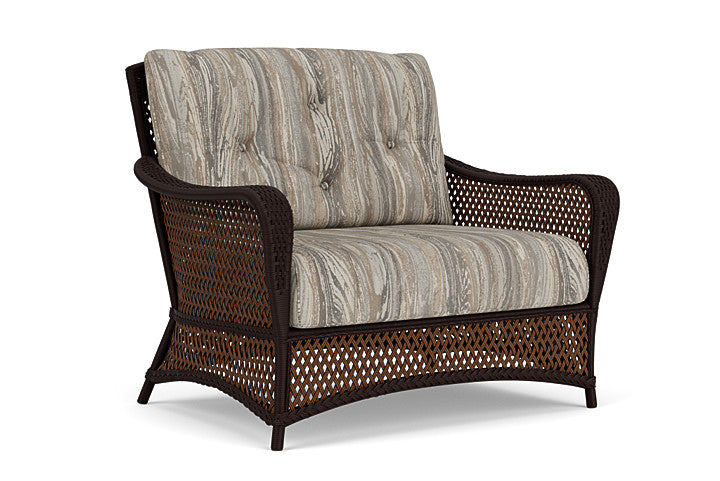 Lloyd Flanders - Grand Traverse Chair & A Half In Caramel Finish With Woodgrain Ash Fabric - 71315036723 view 1