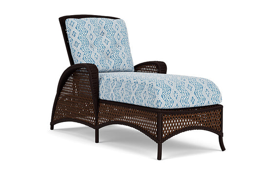 Lloyd Flanders - Grand Traverse Chaise In Caramel Finish With Aman Capri Fabric - 713250361800 view 1