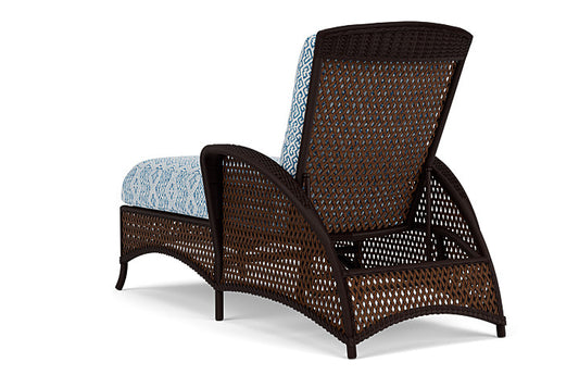 Lloyd Flanders - Grand Traverse Chaise In Caramel Finish With Aman Capri Fabric - 713250361800 view 2
