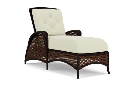Lloyd Flanders - Grand Traverse Chaise In Caramel Finish With Bamboo Bay Meadow Fabric - 713250362060 view 1