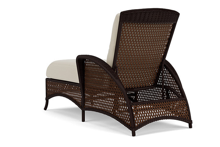 Lloyd Flanders - Grand Traverse Chaise In Caramel Finish With Beach Natural Fabric - 713250362005 view 2