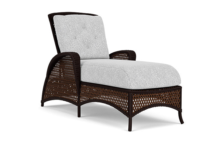 Lloyd Flanders - Grand Traverse Chaise In Caramel Finish With Burson Domino Fabric - 713250362035 view 1