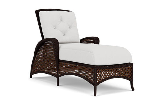 Lloyd Flanders - Grand Traverse Chaise In Caramel Finish With Canvas Natural Fabric - 71325036159 view 1
