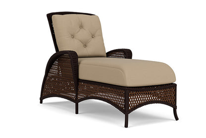 Lloyd Flanders - Grand Traverse Chaise In Caramel Finish With Fife Sahara Fabric - 71325036742 view 1