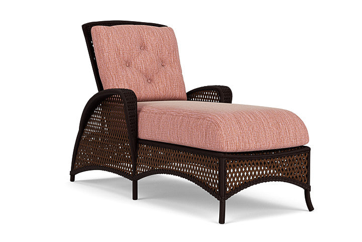 Lloyd Flanders - Grand Traverse Chaise In Caramel Finish With Friendly Carnival Fabric - 713250362043 view 1