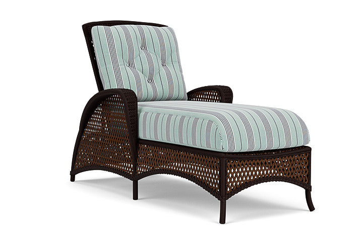 Lloyd Flanders - Grand Traverse Chaise In Caramel Finish With Hansen Seaglass Fabric - 713250361926 view 1