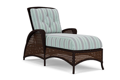Lloyd Flanders - Grand Traverse Chaise In Caramel Finish With Hansen Seaglass Fabric - 713250361926 view 1