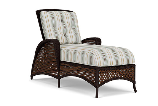 Lloyd Flanders - Grand Traverse Chaise In Caramel Finish With Jansen Eucalyptus Fabric - 713250362061 view 1