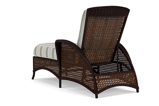 Lloyd Flanders - Grand Traverse Chaise In Caramel Finish With Jansen Eucalyptus Fabric - 713250362061 view 2