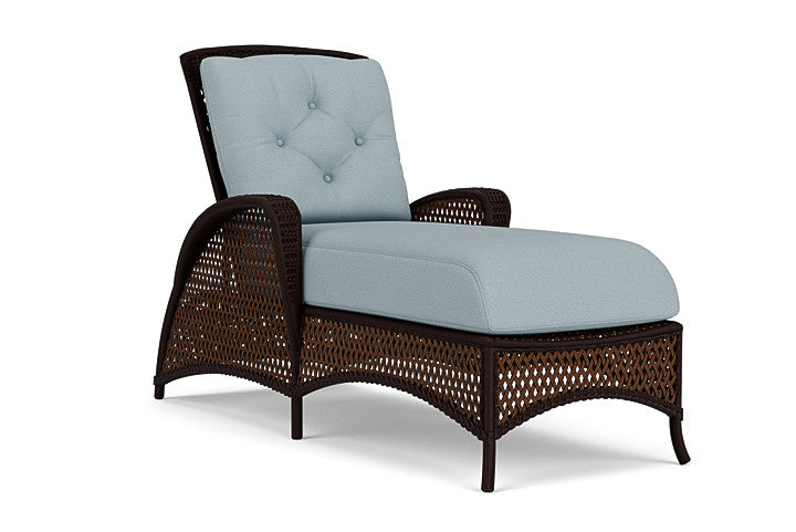 Lloyd Flanders - Grand Traverse Chaise In Caramel Finish With Kadogo Lake Fabric - 713250362041 view 1