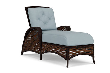 Lloyd Flanders - Grand Traverse Chaise In Caramel Finish With Kadogo Lake Fabric - 713250362041 view 1