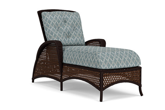Lloyd Flanders - Grand Traverse Chaise In Caramel Finish With Luna Mist Fabric - 713250362070 view 1