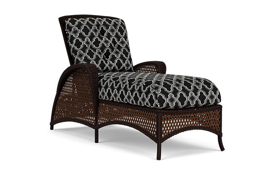 Lloyd Flanders - Grand Traverse Chaise In Caramel Finish With Luna Onyx Fabric - 713250362071 view 1