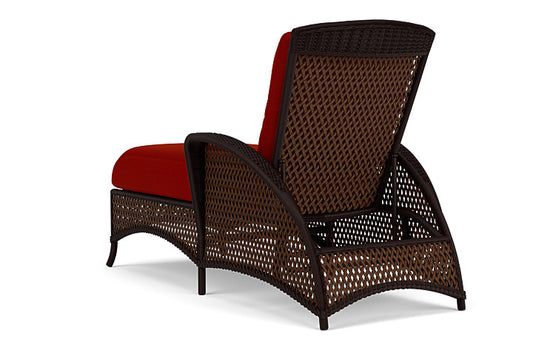 Lloyd Flanders - Grand Traverse Chaise In Caramel Finish With Partyline Lollipop Fabric - 713250362054 view 2