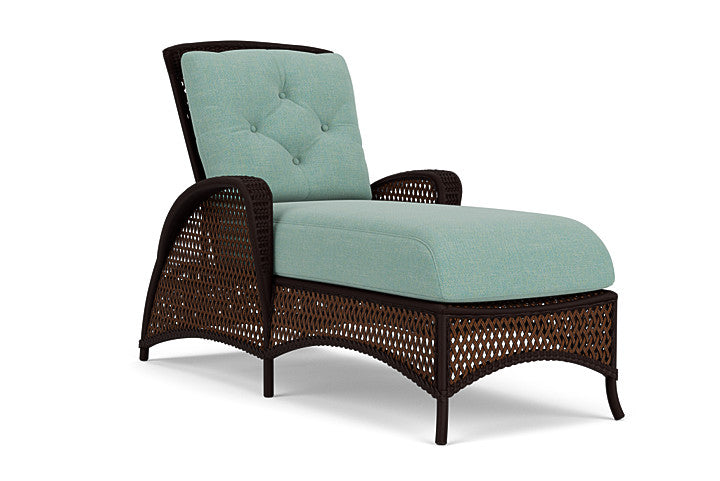 Lloyd Flanders - Grand Traverse Chaise In Caramel Finish With Pavian Pool Fabric - 713250362045 view 1