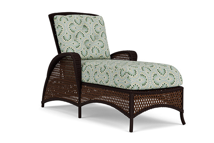 Lloyd Flanders - Grand Traverse Chaise In Caramel Finish With Plume Spring Fabric - 713250362085 view 1