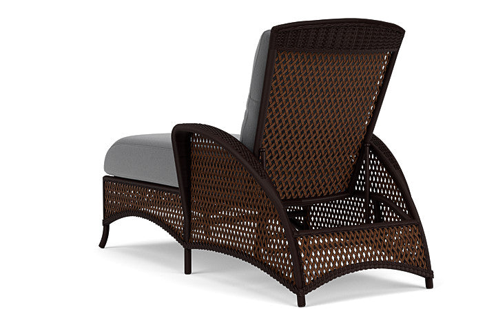 Lloyd Flanders - Grand Traverse Chaise In Caramel Finish With Remy Graphite Fabric - 713250362003 view 2