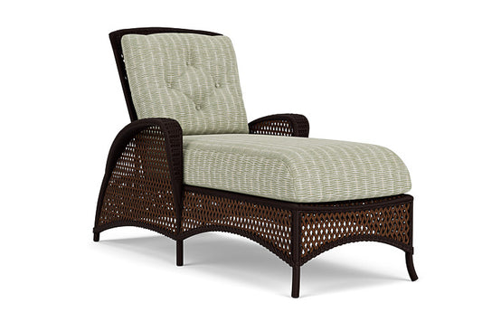 Lloyd Flanders - Grand Traverse Chaise In Caramel Finish With Romulo Laurel Fabric - 713250362049 view 1