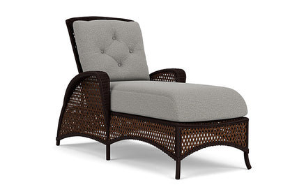 Lloyd Flanders - Grand Traverse Chaise In Caramel Finish With Rumba Nickel Fabric - 713250362011 view 1