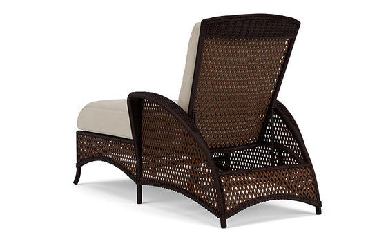 Lloyd Flanders - Grand Traverse Chaise In Caramel Finish With Sandberg Flax Fabric - 713250362027 view 2