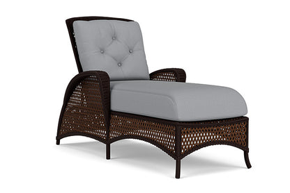 Lloyd Flanders - Grand Traverse Chaise In Caramel Finish With Sandberg Pewter Fabric - 713250362029 view 1