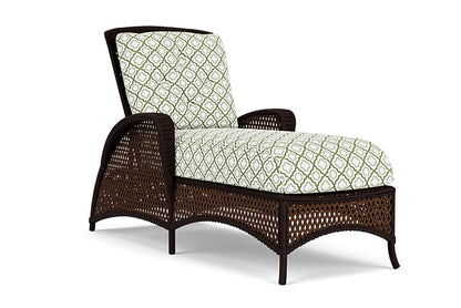 Lloyd Flanders - Grand Traverse Chaise In Caramel Finish With Savannah Green Fabric - 713250362064 view 1