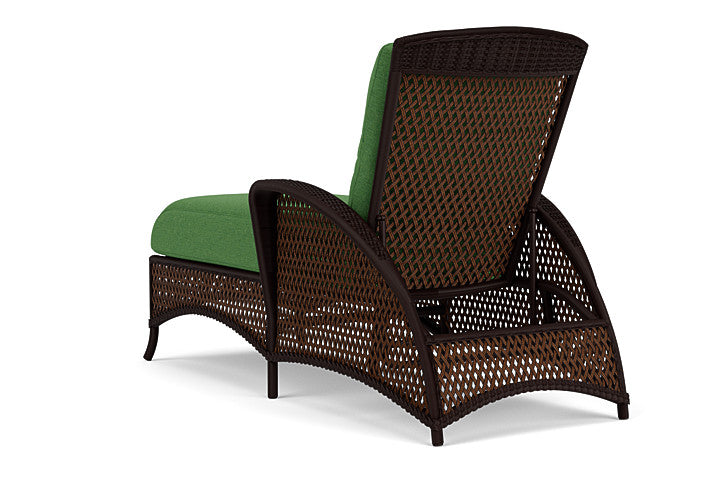 Lloyd Flanders - Grand Traverse Chaise In Caramel Finish With Seadog Botanical Fabric - 713250362066 view 2