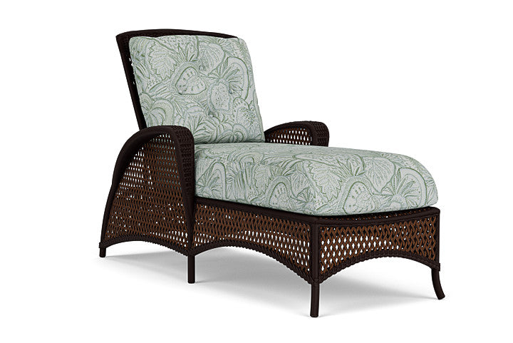Lloyd Flanders - Grand Traverse Chaise In Caramel Finish With Sensibility Spring Fabric - 713250362081 view 1