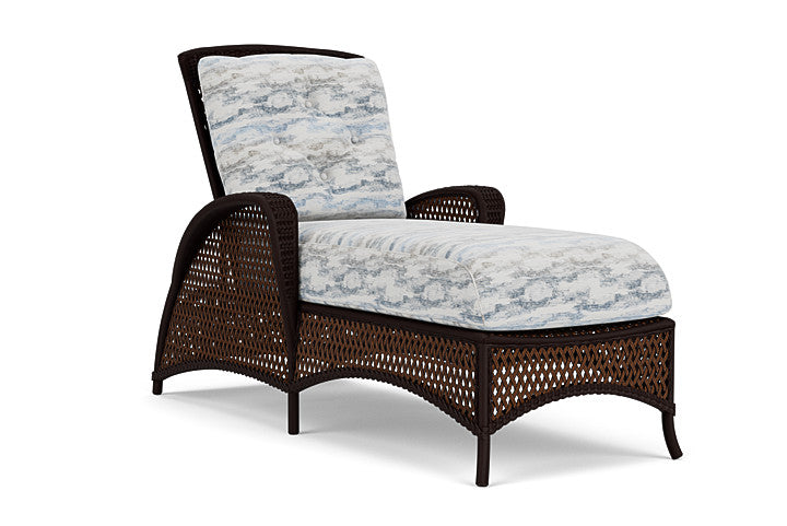 Lloyd Flanders - Grand Traverse Chaise In Caramel Finish With Stratosphere Cloud Fabric - 713250361966 view 1