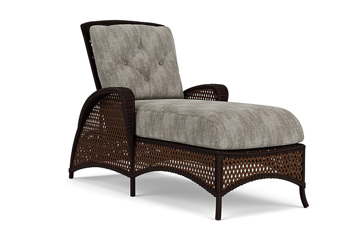 Lloyd Flanders - Grand Traverse Chaise In Caramel Finish With Surface Slate Fabric - 713250362056 view 1