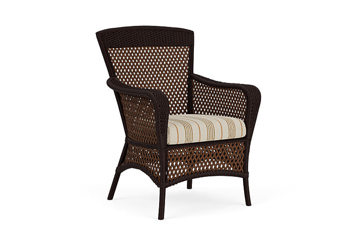 Lloyd Flanders - Grand Traverse Dining Armchair In Caramel Finish With Amber Waves Fabric - 713010362044 view 1