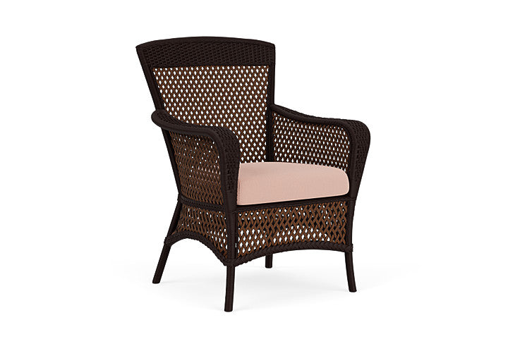 Lloyd Flanders - Grand Traverse Dining Armchair In Caramel Finish With Azulu Clay Fabric - 713010362033 view 1